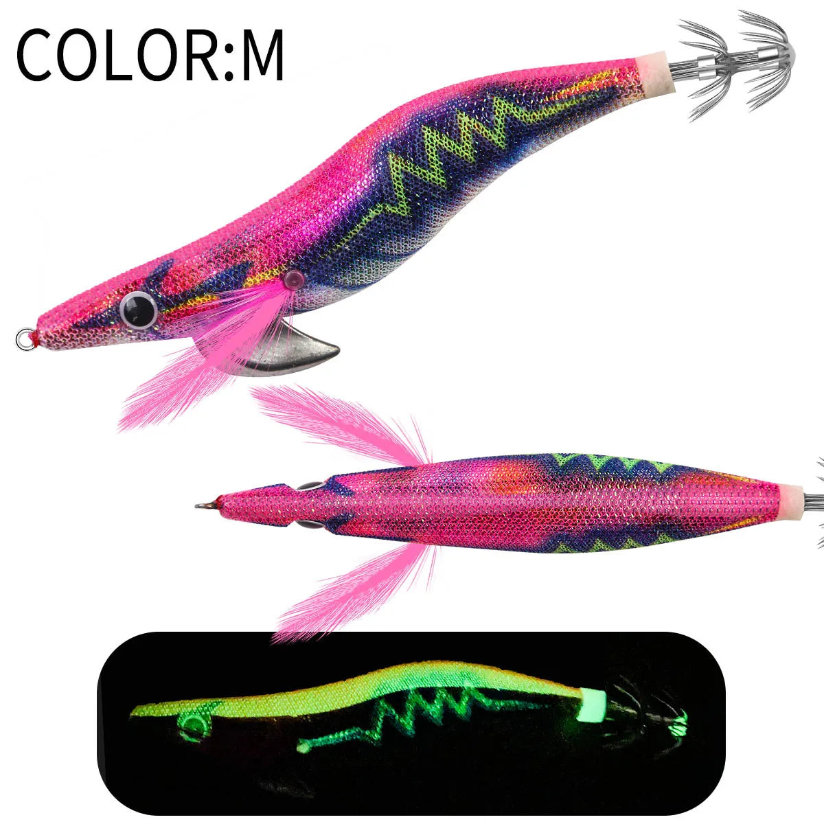 Floating Squid Jig 12g 14g 19g Eging Fishing Lure Artificial Bait for Octopus Cuttlefish Seawater Fishing Gear with Squid Hook