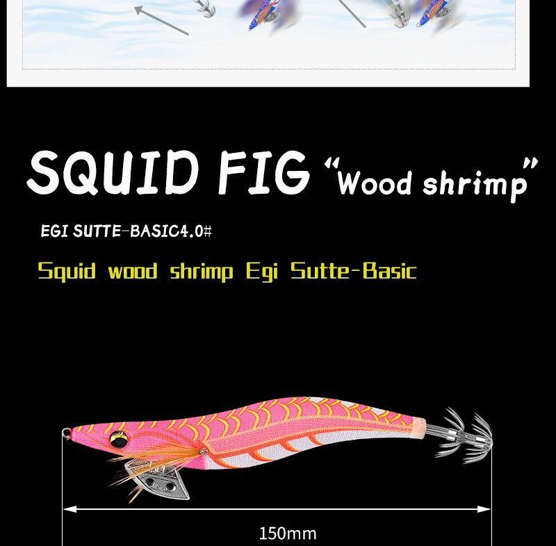 SQUID KING Squid Jig 4.0# Eging Fishing Squid Lure Fishing Lure Artificial Bait for Fishing Squid Octopus pesca