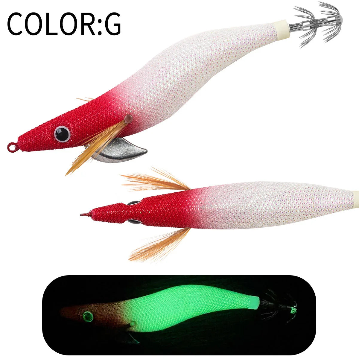 Floating Squid Jig 12g 14g 19g Eging Fishing Lure Artificial Bait for Octopus Cuttlefish Seawater Fishing Gear with Squid Hook