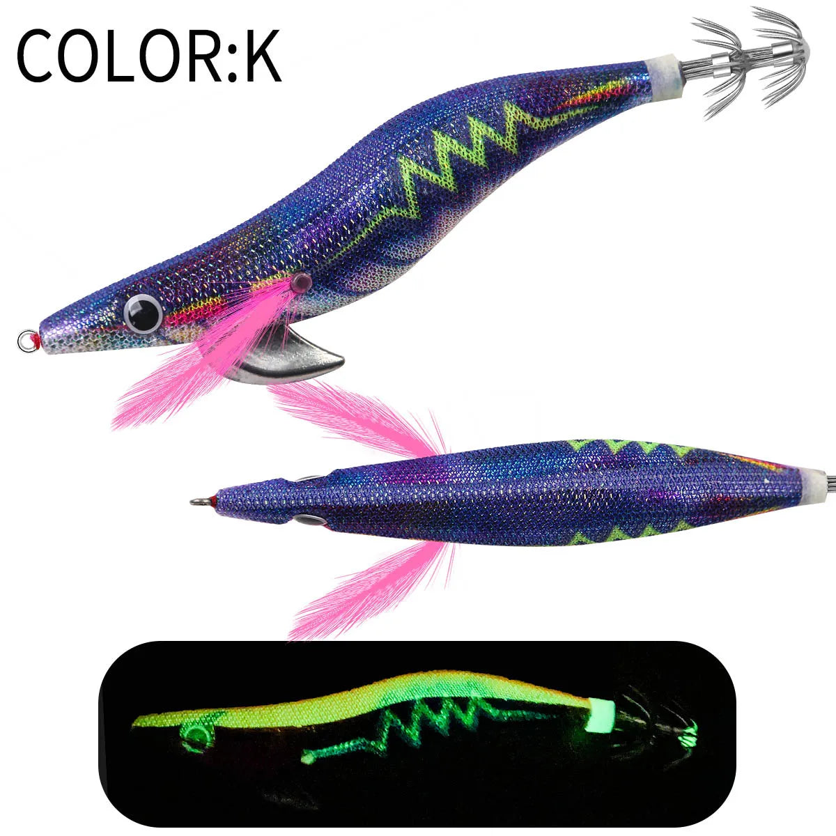 Floating Squid Jig 12g 14g 19g Eging Fishing Lure Artificial Bait for Octopus Cuttlefish Seawater Fishing Gear with Squid Hook