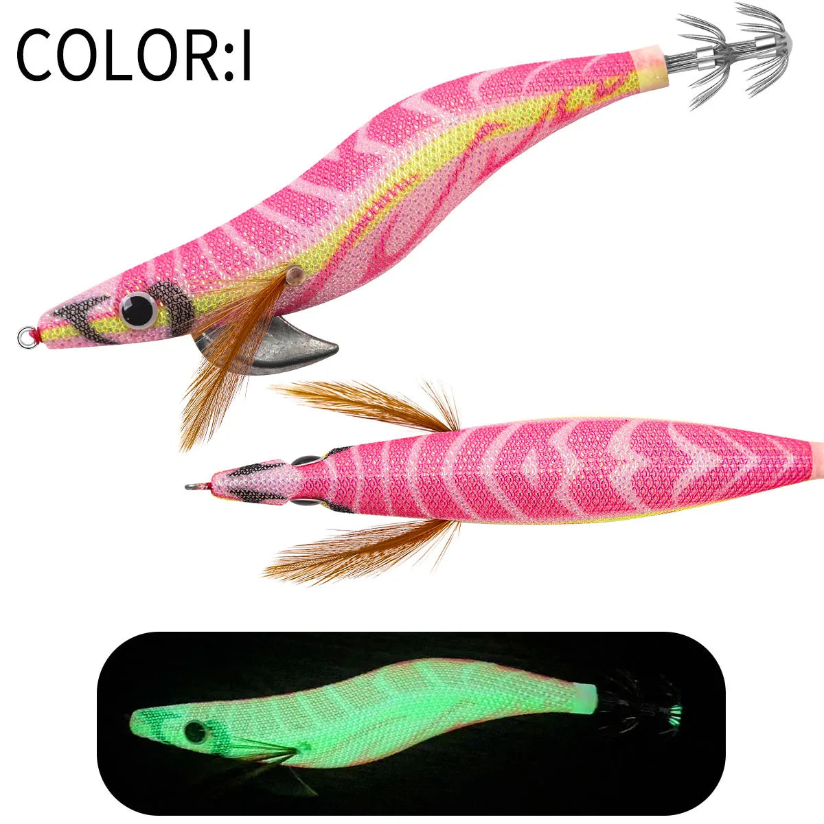 Floating Squid Jig 12g 14g 19g Eging Fishing Lure Artificial Bait for Octopus Cuttlefish Seawater Fishing Gear with Squid Hook