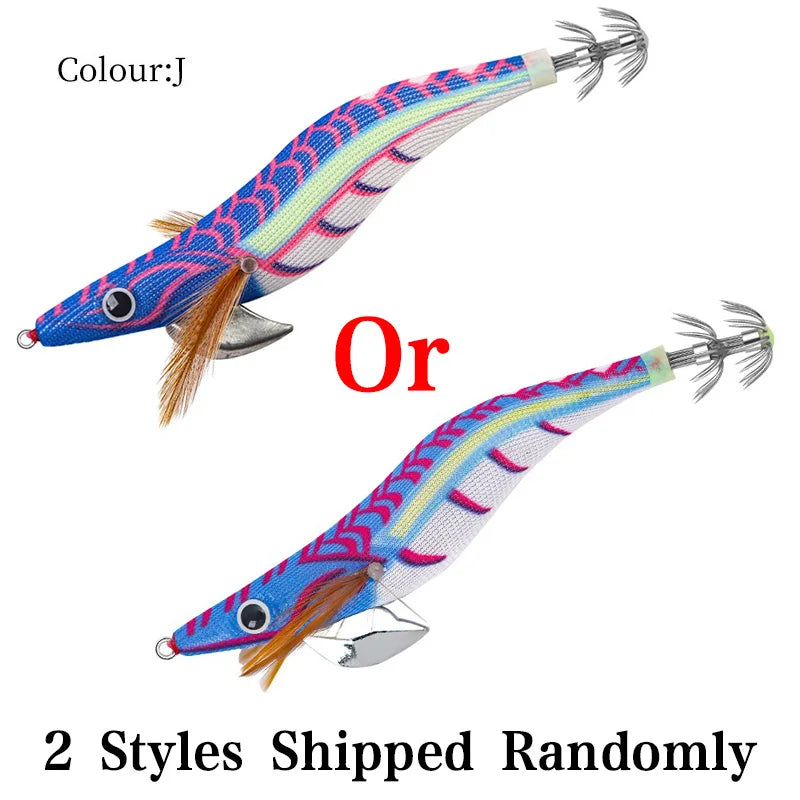 Floating Squid Jig 12g 14g 19g Eging Fishing Lure Artificial Bait for Octopus Cuttlefish Seawater Fishing Gear with Squid Hook