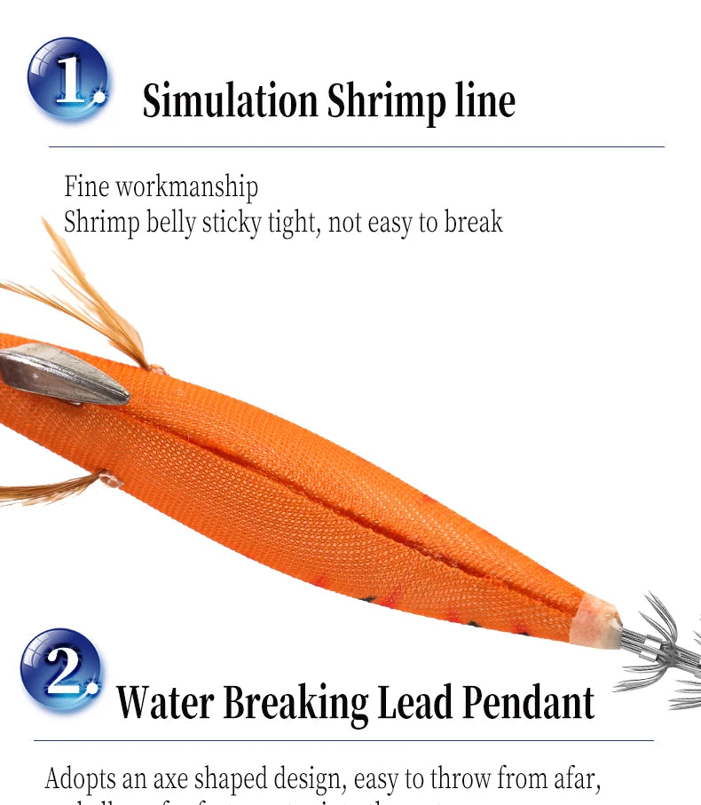 FSDZSO Luminous Floating Squid Jig 19g 130mm Eging Artificial Bait for Ocean Fishing Squid & Octopus
