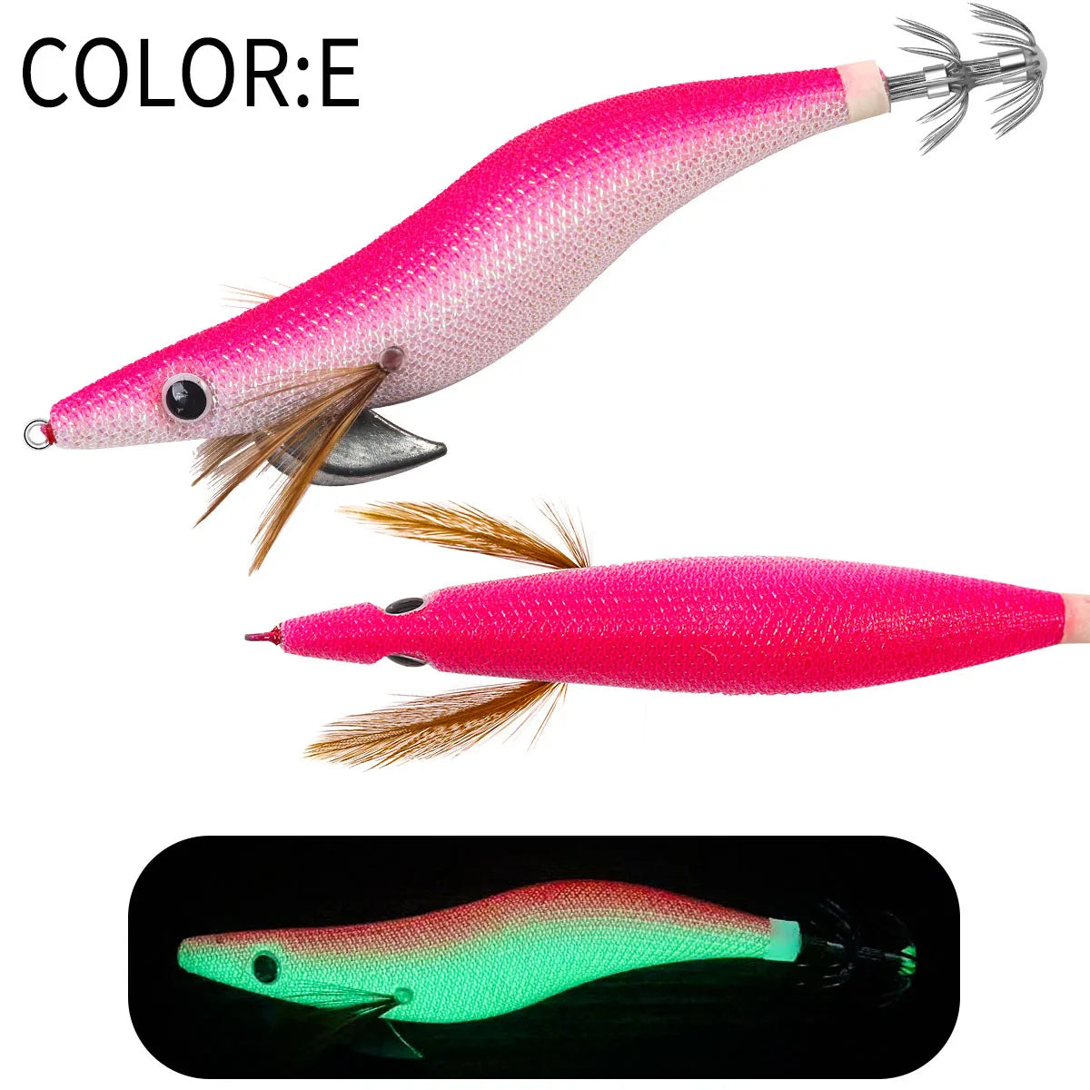 Floating Squid Jig 12g 14g 19g Eging Fishing Lure Artificial Bait for Octopus Cuttlefish Seawater Fishing Gear with Squid Hook