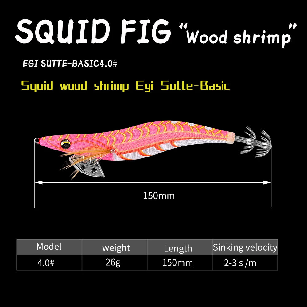 SQUID KING Squid Jig 4.0# Eging Fishing Squid Lure Fishing Lure Artificial Bait for Fishing Squid Octopus pesca