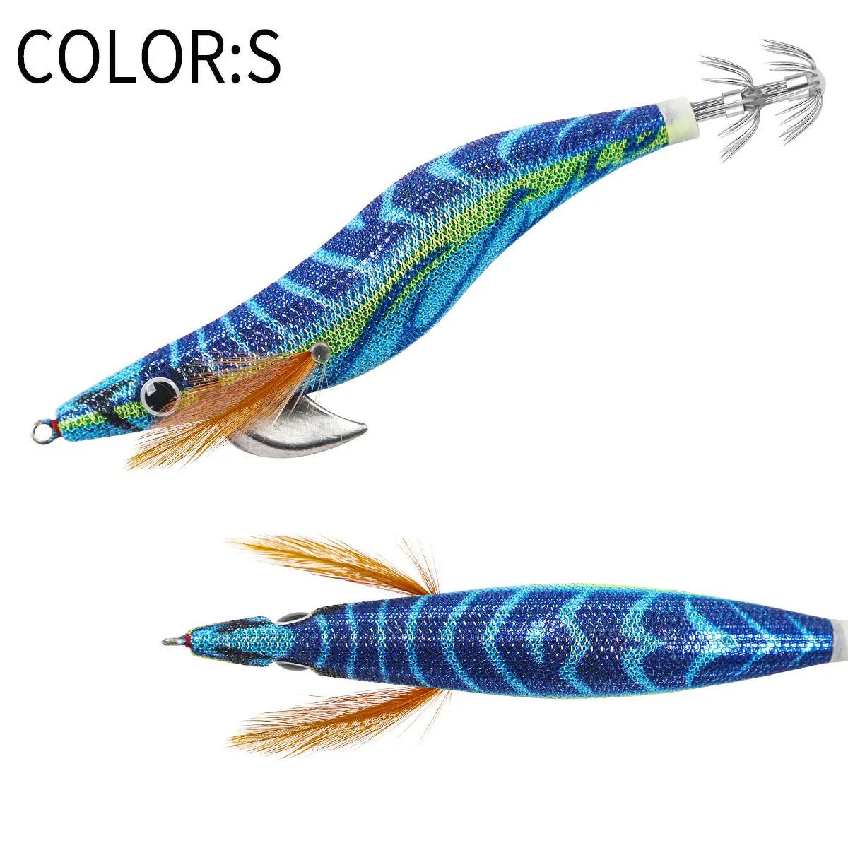 Floating Squid Jig 12g 14g 19g Eging Fishing Lure Artificial Bait for Octopus Cuttlefish Seawater Fishing Gear with Squid Hook