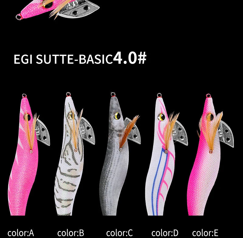 SQUID KING Squid Jig 4.0# Eging Fishing Squid Lure Fishing Lure Artificial Bait for Fishing Squid Octopus pesca