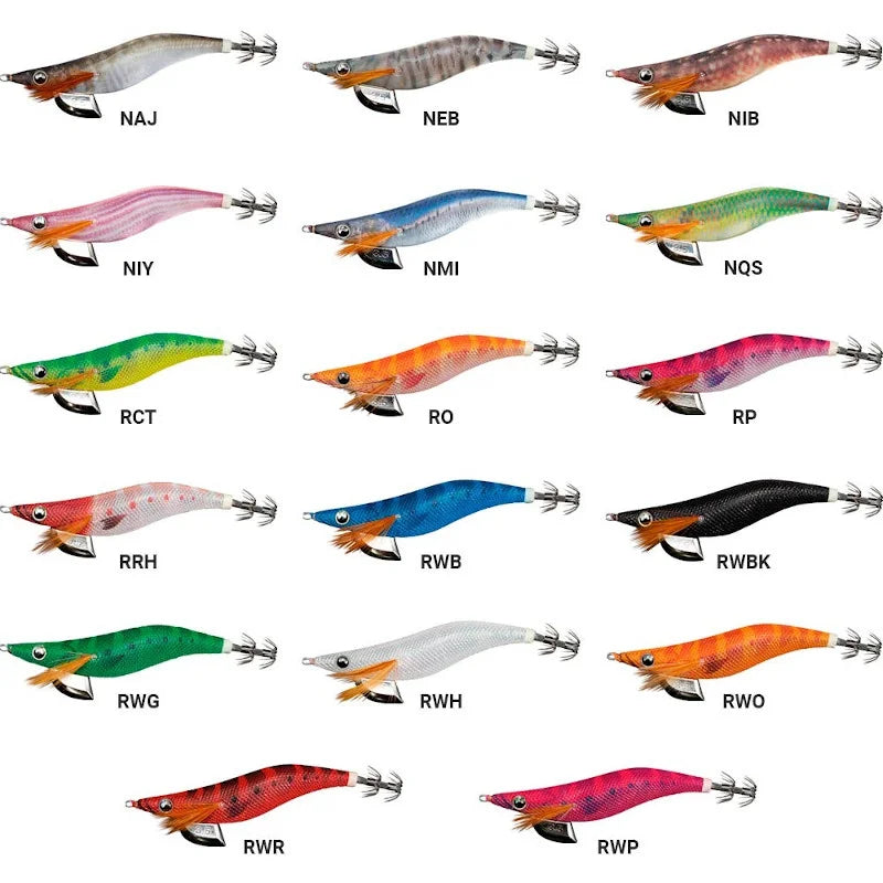 YAMASHITA Super Glow EGI JIGS Wood Shrimp Bait Lure for Seawater Fishing - Effective Squid Hunting JIGS in Multiple Sizes
