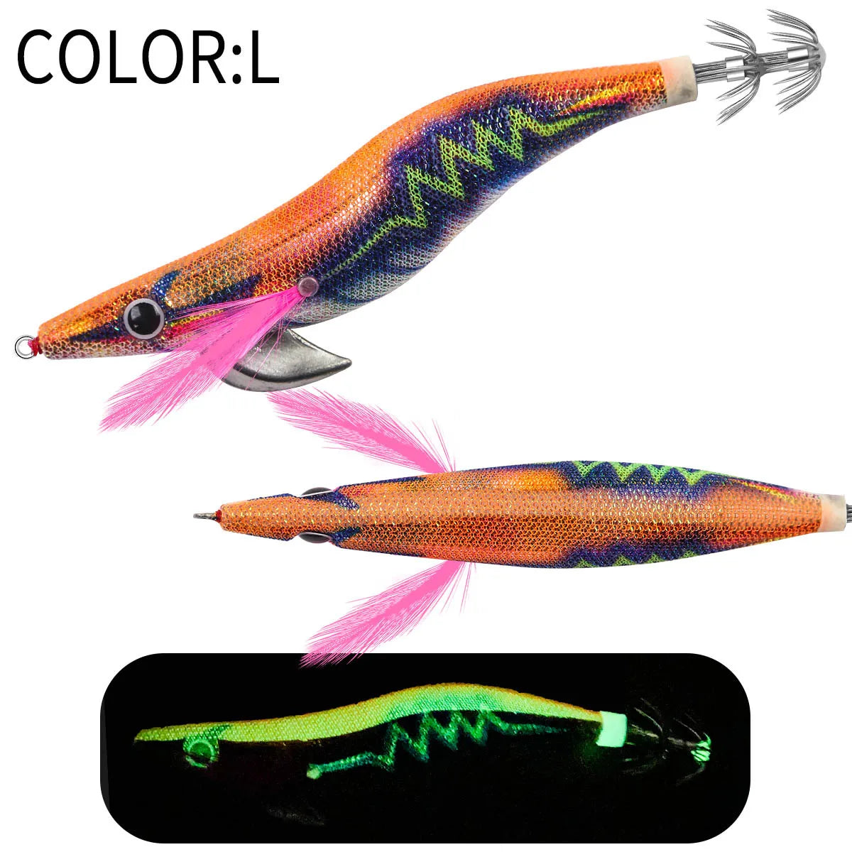 Floating Squid Jig 12g 14g 19g Eging Fishing Lure Artificial Bait for Octopus Cuttlefish Seawater Fishing Gear with Squid Hook
