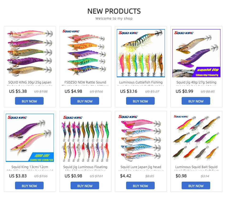 FSDZSO Luminous Floating Squid Jig 19g 130mm Eging Artificial Bait for Ocean Fishing Squid & Octopus
