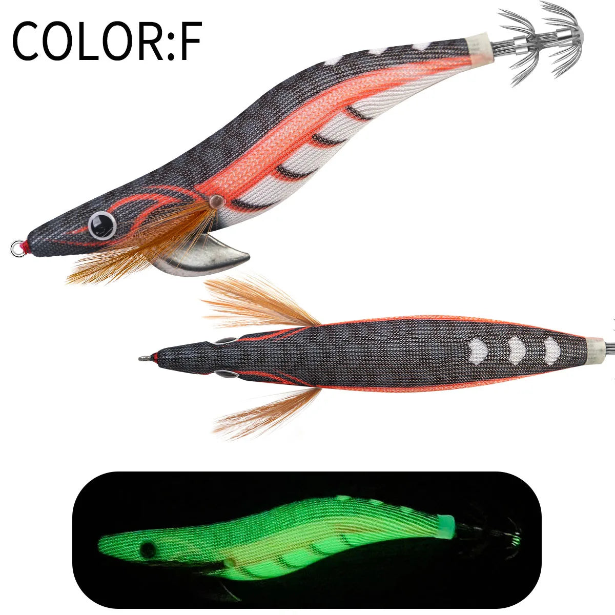 Floating Squid Jig 12g 14g 19g Eging Fishing Lure Artificial Bait for Octopus Cuttlefish Seawater Fishing Gear with Squid Hook