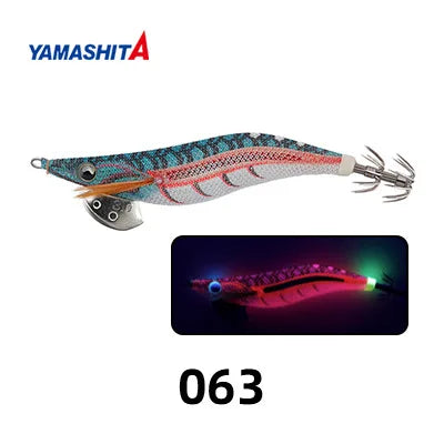 100% Original YAMASHITA EGI-OH LIVE #3.5 21g  squid hook Glowing under purple light wood shrimp 9 color