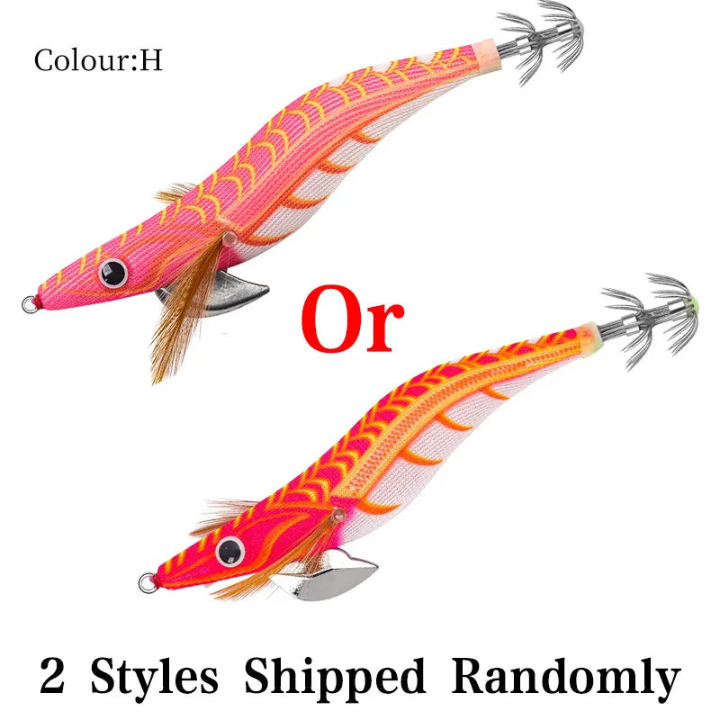Floating Squid Jig 12g 14g 19g Eging Fishing Lure Artificial Bait for Octopus Cuttlefish Seawater Fishing Gear with Squid Hook