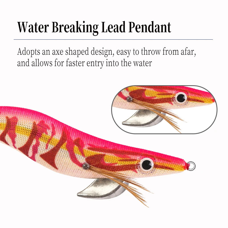 FSDZSO Luminous Floating Squid Jig 19g 130mm Eging Artificial Bait for Ocean Fishing Squid & Octopus