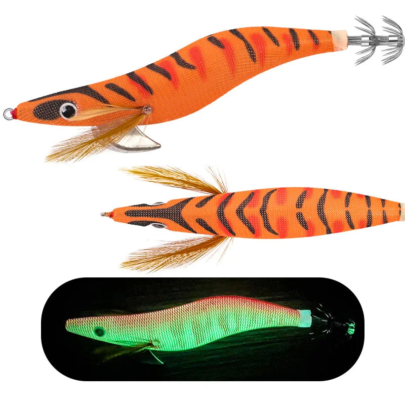 FSDZSO Luminous Floating Squid Jig 19g 130mm Eging Artificial Bait for Ocean Fishing Squid & Octopus