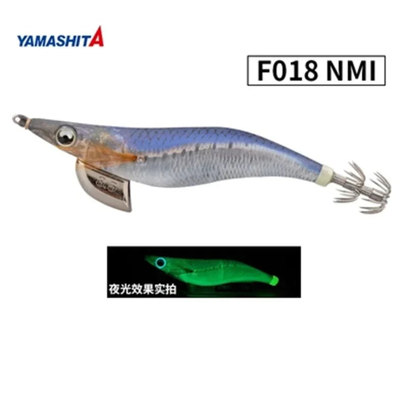 YAMASHITA Super Glow EGI JIGS Wood Shrimp Bait Lure for Seawater Fishing - Effective Squid Hunting JIGS in Multiple Sizes