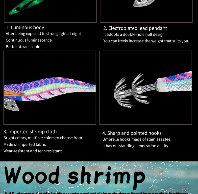 SQUID KING Squid Jig 4.0# Eging Fishing Squid Lure Fishing Lure Artificial Bait for Fishing Squid Octopus pesca
