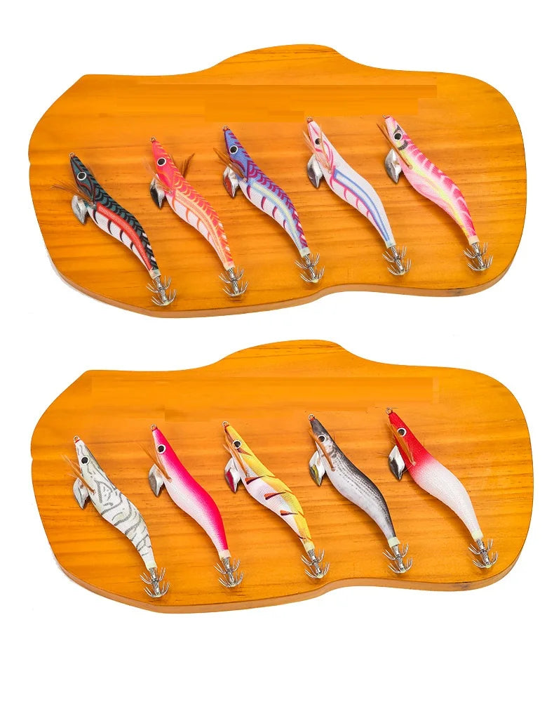 Floating Squid Jig 12g 14g 19g Eging Fishing Lure Artificial Bait for Octopus Cuttlefish Seawater Fishing Gear with Squid Hook