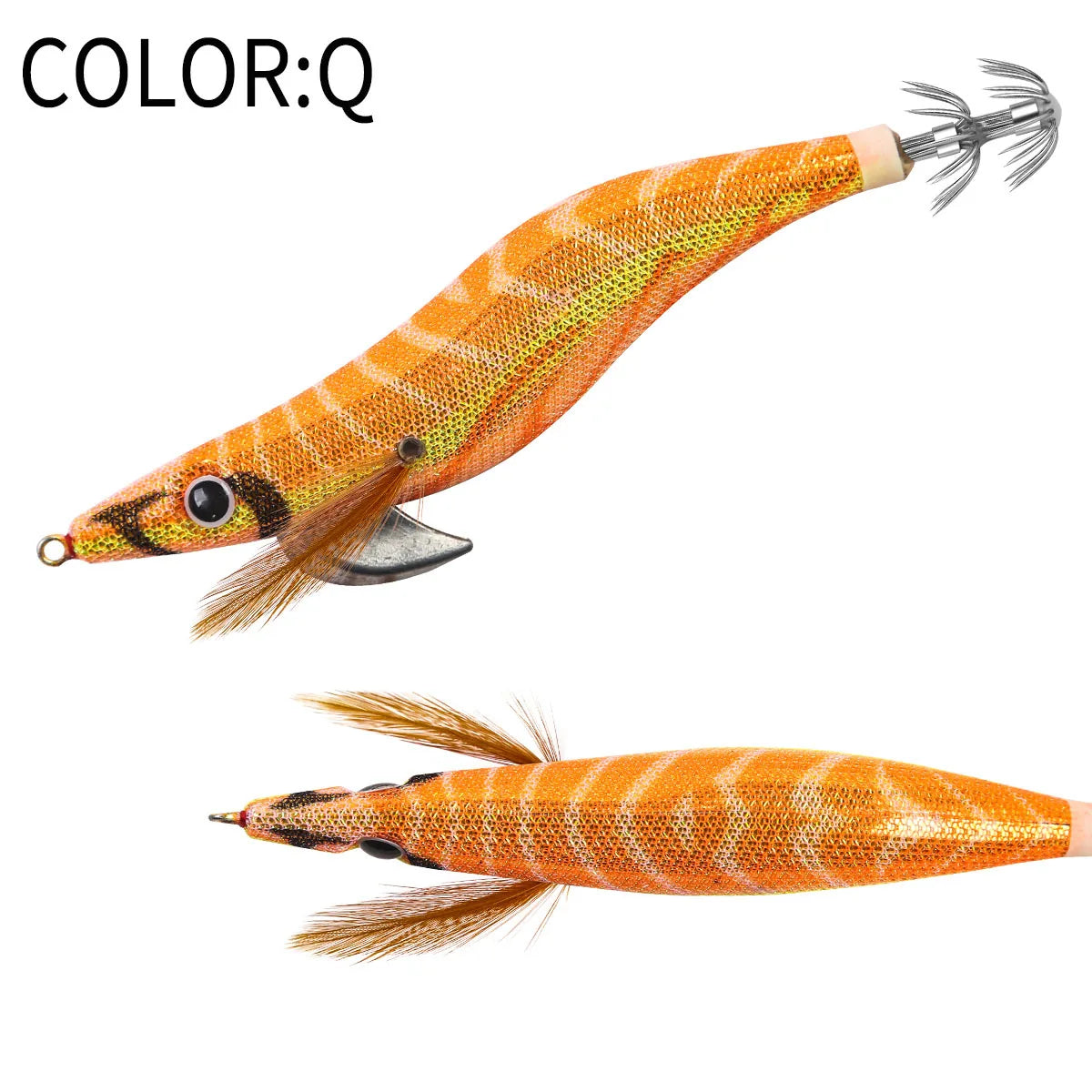 Floating Squid Jig 12g 14g 19g Eging Fishing Lure Artificial Bait for Octopus Cuttlefish Seawater Fishing Gear with Squid Hook