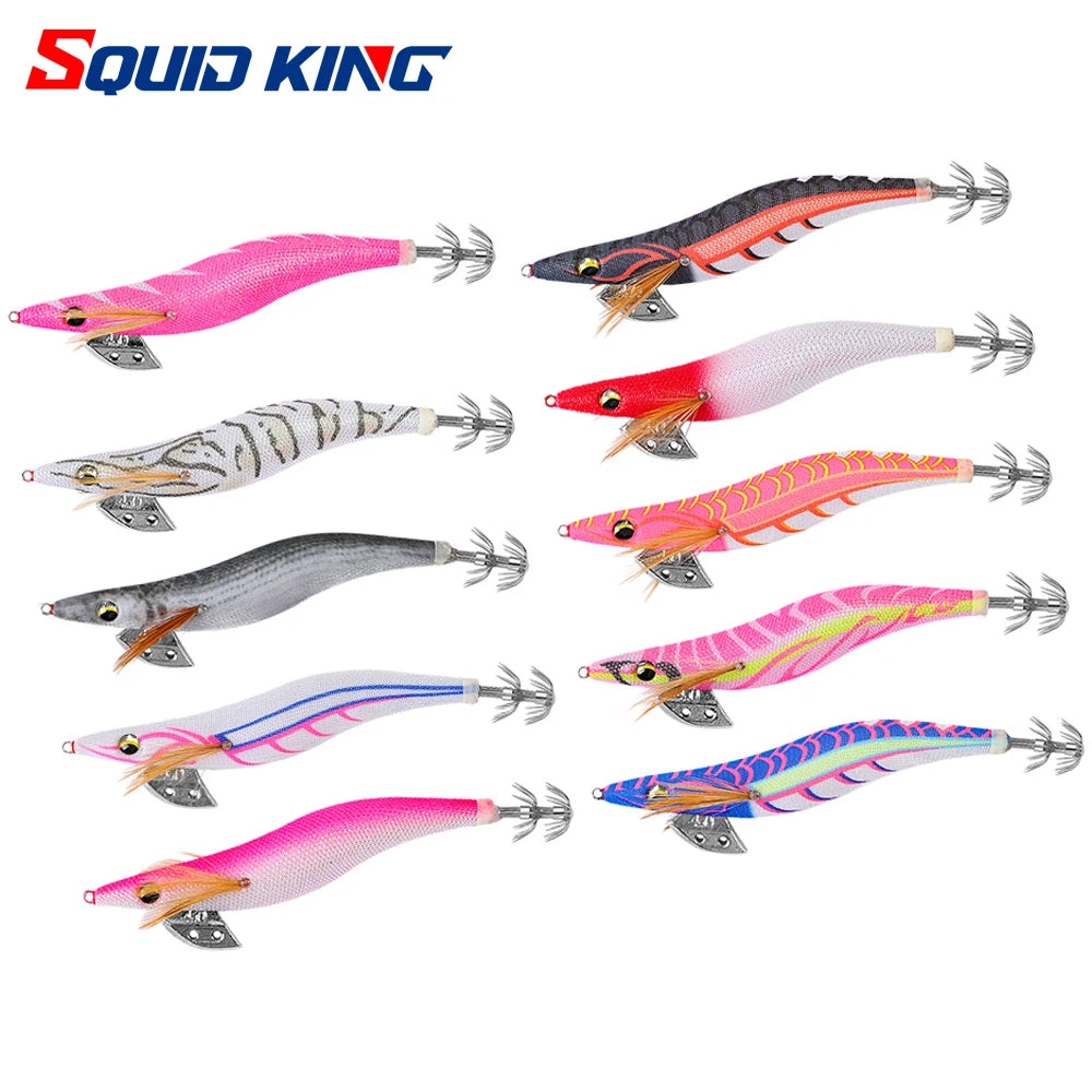 SQUID KING Squid Jig 4.0# Eging Fishing Squid Lure Fishing Lure Artificial Bait for Fishing Squid Octopus pesca