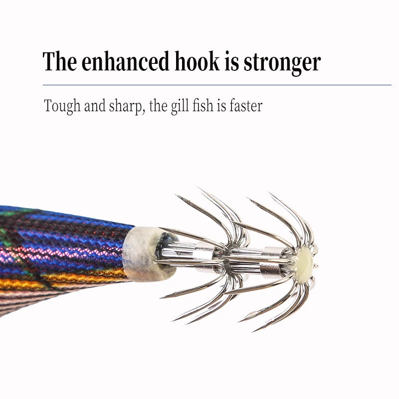 FSDZSO Luminous Floating Squid Jig 19g 130mm Eging Artificial Bait for Ocean Fishing Squid & Octopus