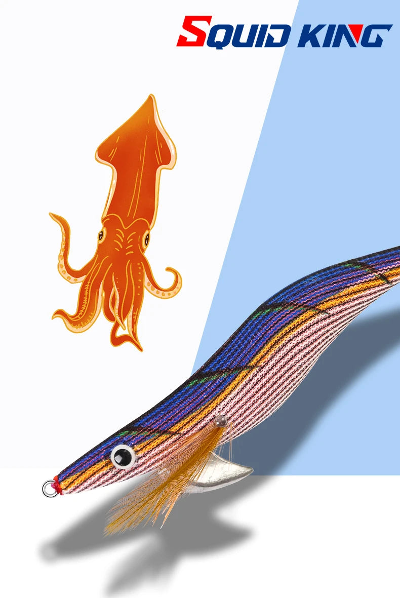 FSDZSO Luminous Floating Squid Jig 19g 130mm Eging Artificial Bait for Ocean Fishing Squid & Octopus