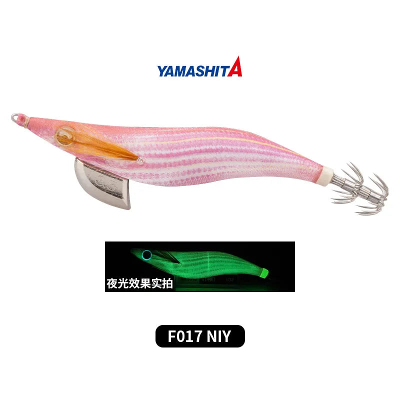 YAMASHITA NEW Japan Squid Hook Wood Shrimp Bait EGI-OH F Luminous Glow 20 Colors Ocean Beach Fishing Lure #2.0 to #3.5 Sizes 6.5g/10g/15g