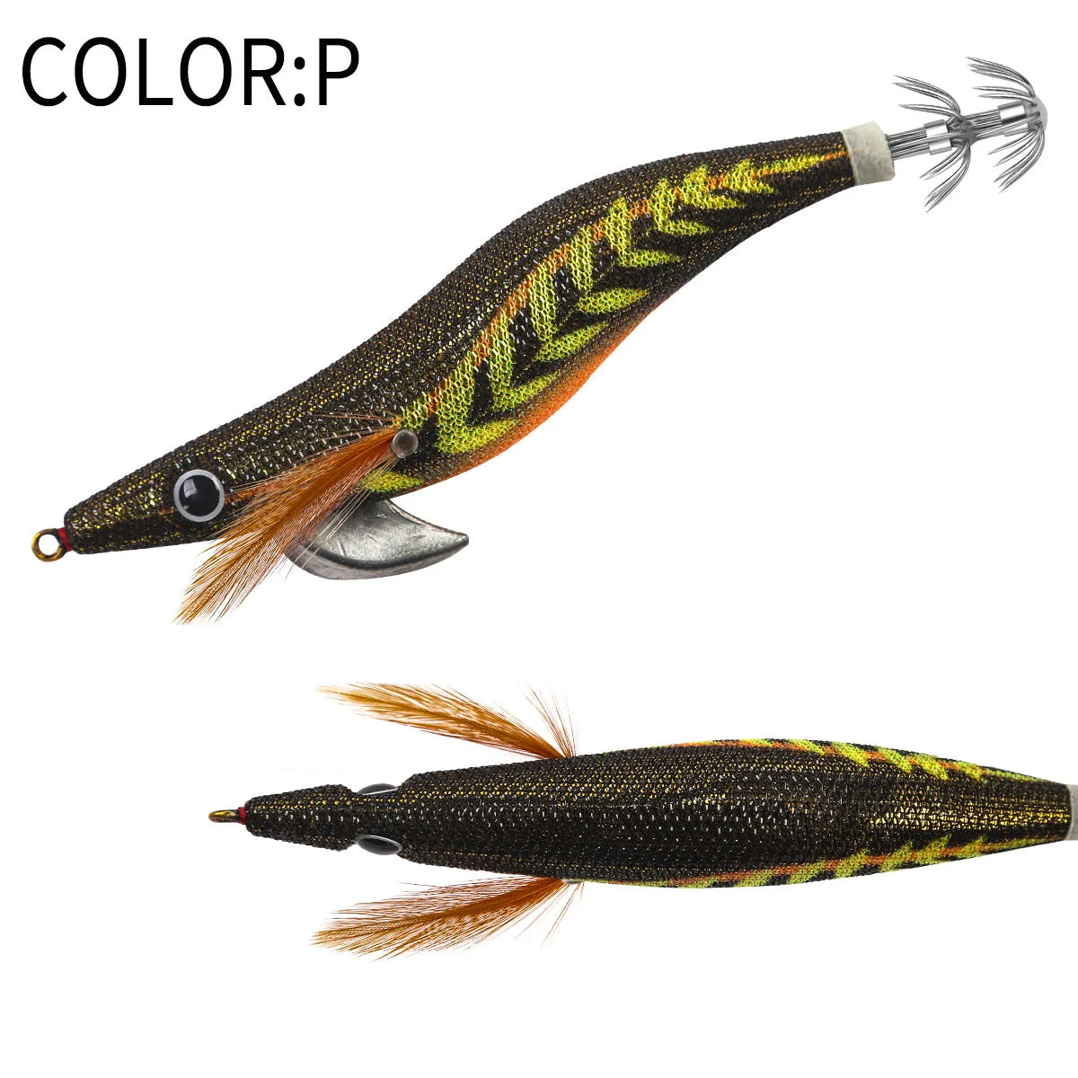 Floating Squid Jig 12g 14g 19g Eging Fishing Lure Artificial Bait for Octopus Cuttlefish Seawater Fishing Gear with Squid Hook